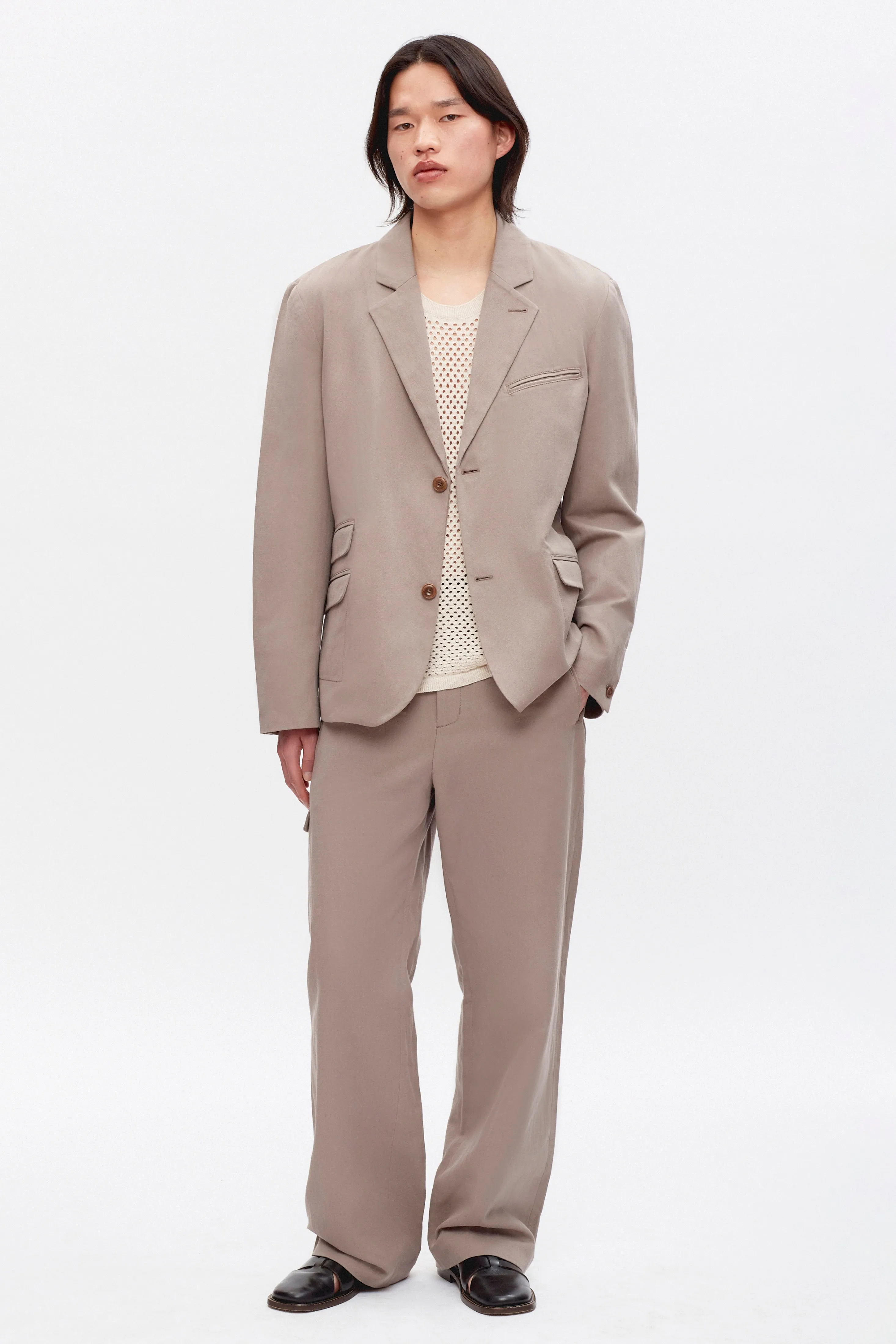Men's Linen Laureate Jacket in Brindle