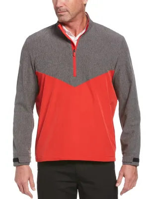 Mens Swing Tech™ Blocked 1/4 Zip Windbreaker