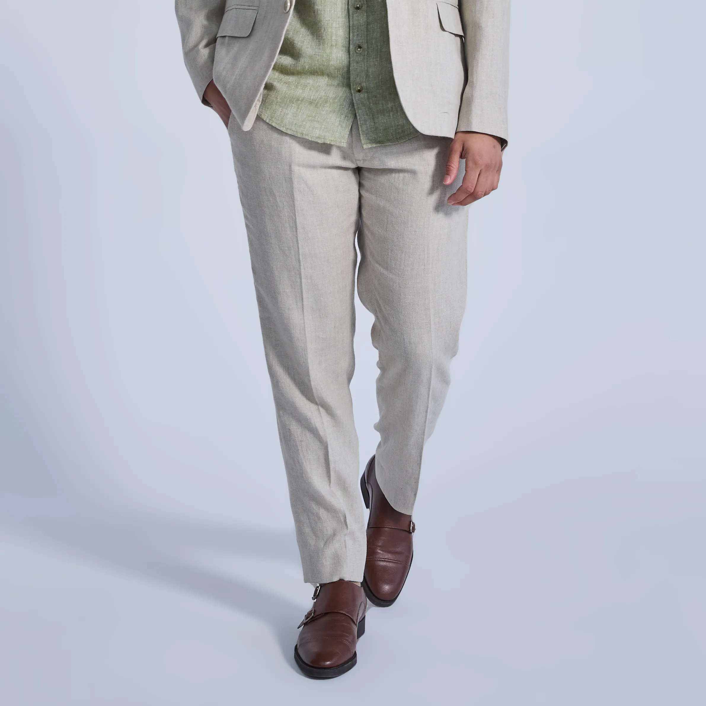 Oat Linen Dress Pants