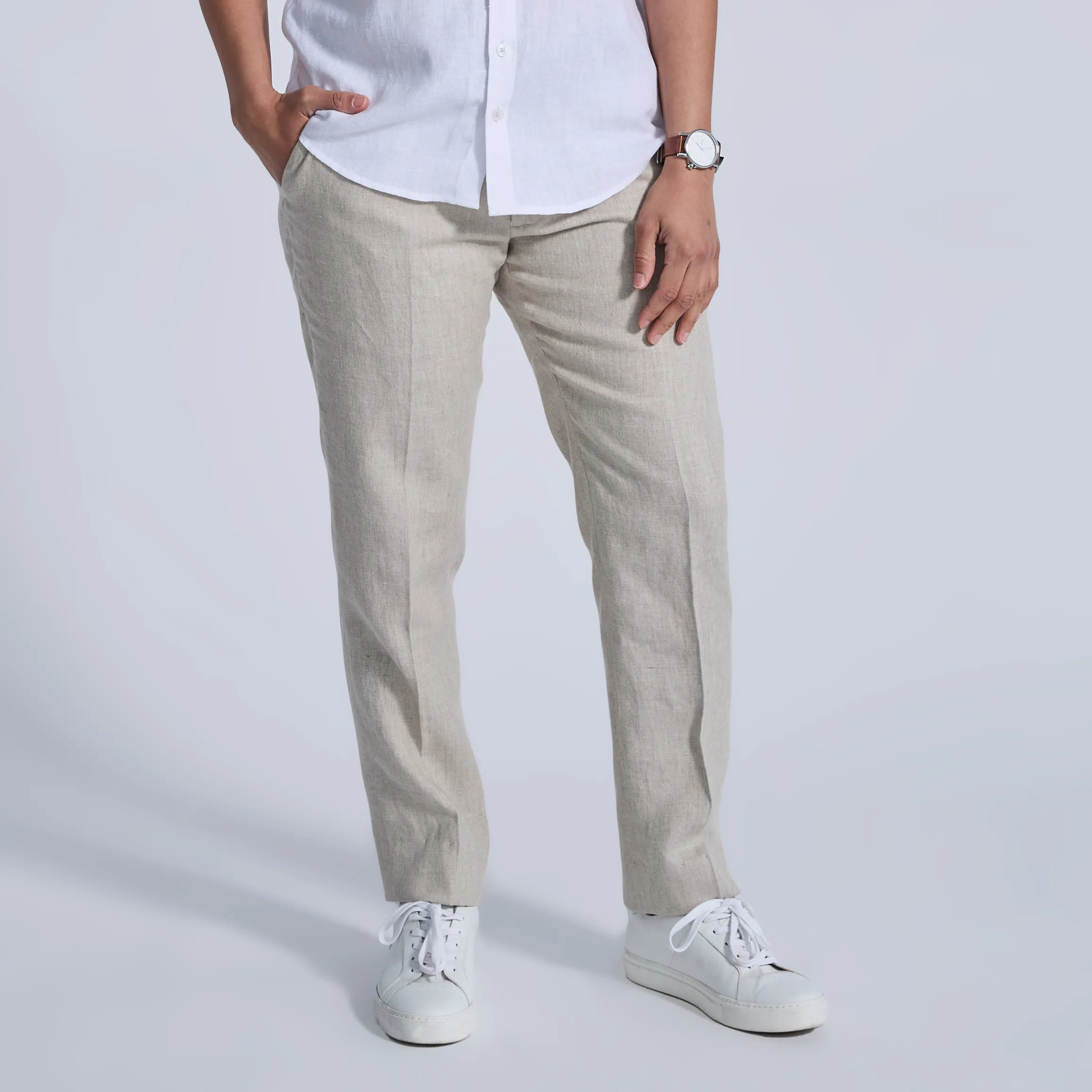 Oat Linen Dress Pants