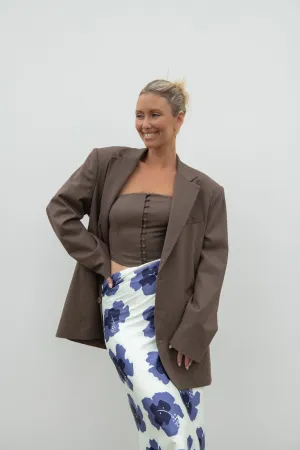 Oliver Corset Top - Chocolate