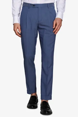 Pantaloni da abito Herringbone royal