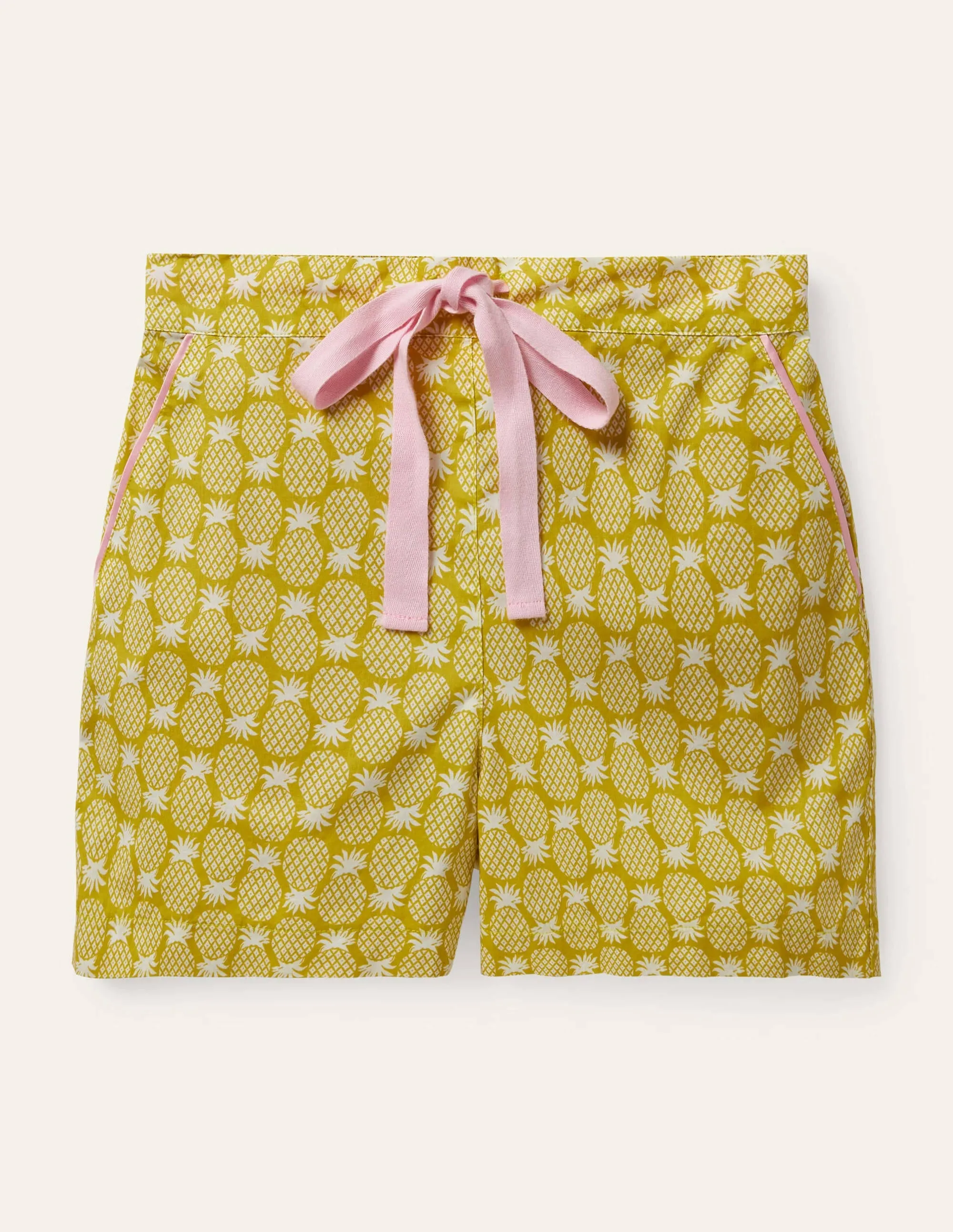 Phoebe PJ Shorts-Chartreuse, Pineapple Geo