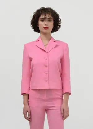 PINK LINEN BLAZER