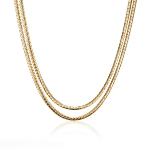 Priya Double-Strand Necklace (Gold)