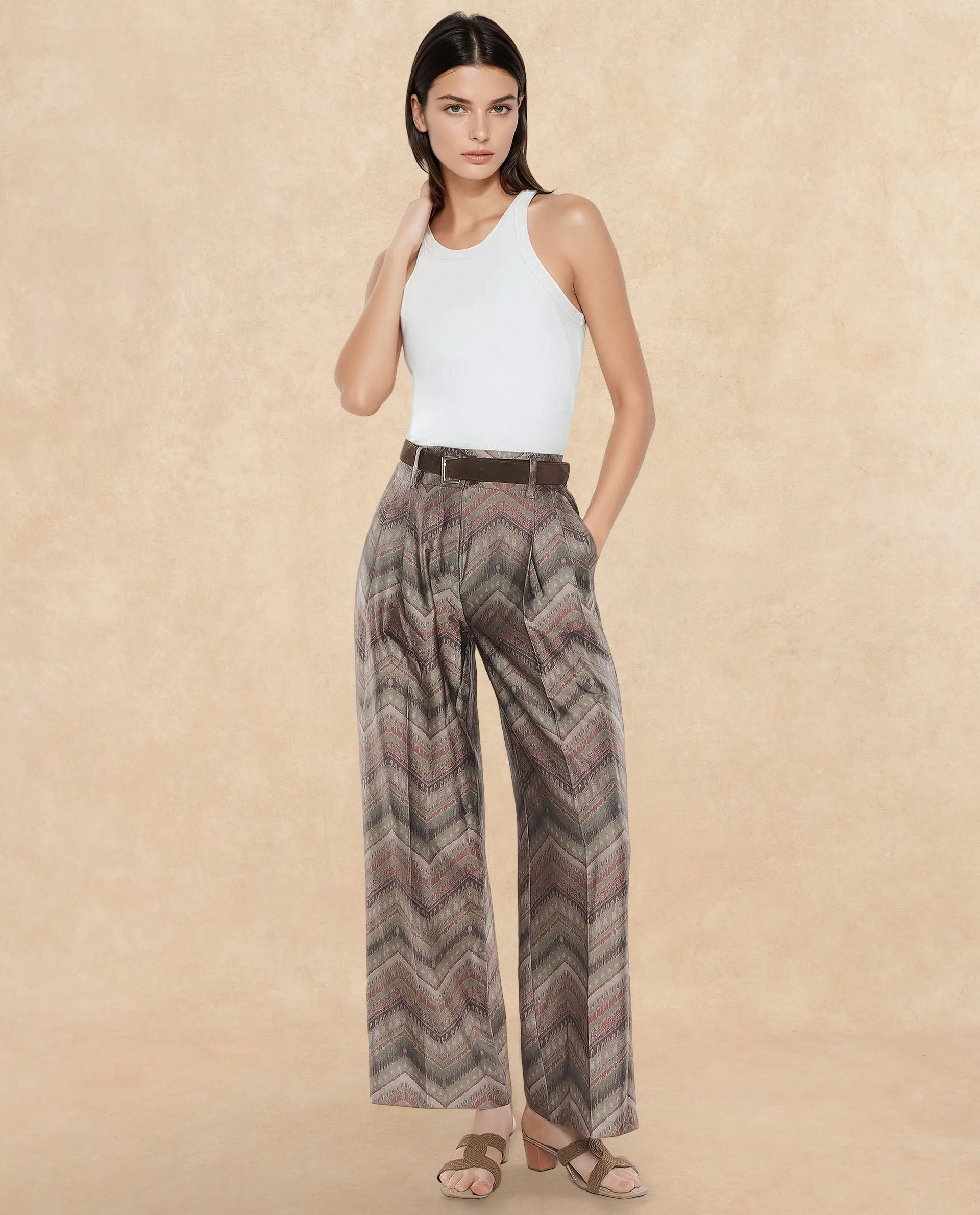 Rareism Women Scilla Multi Printed Trouser