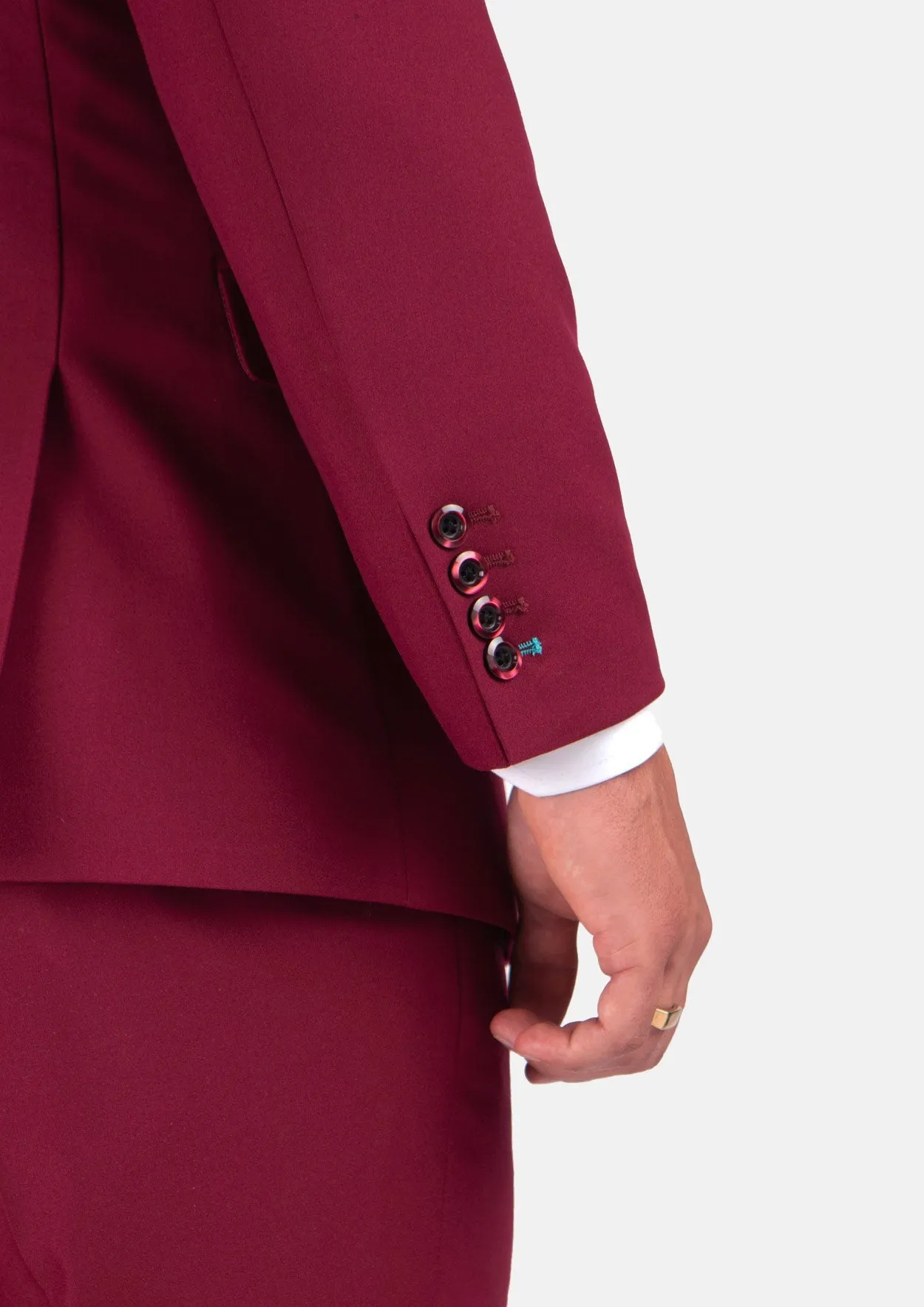 Rockafeller Claret Red Stretch Jacket