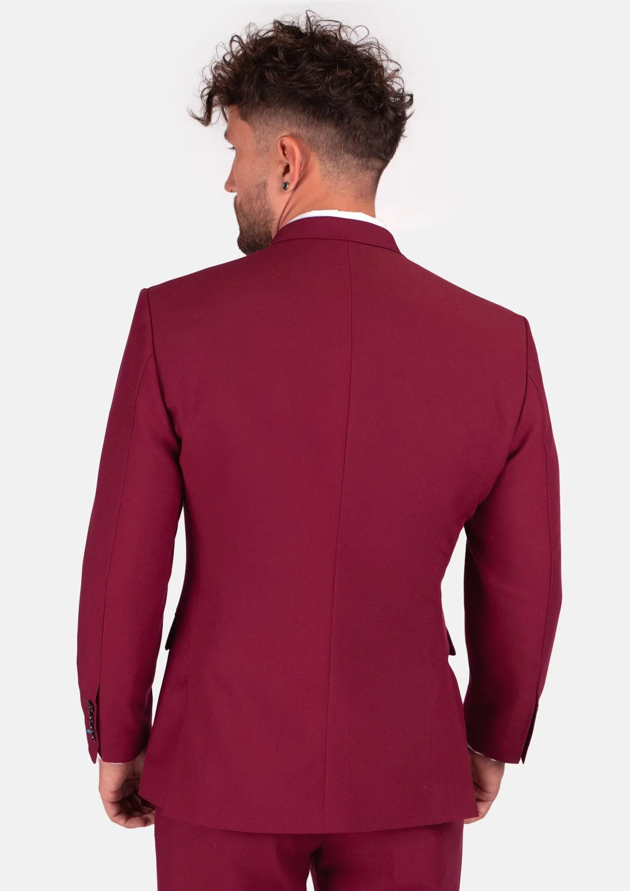Rockafeller Claret Red Stretch Jacket