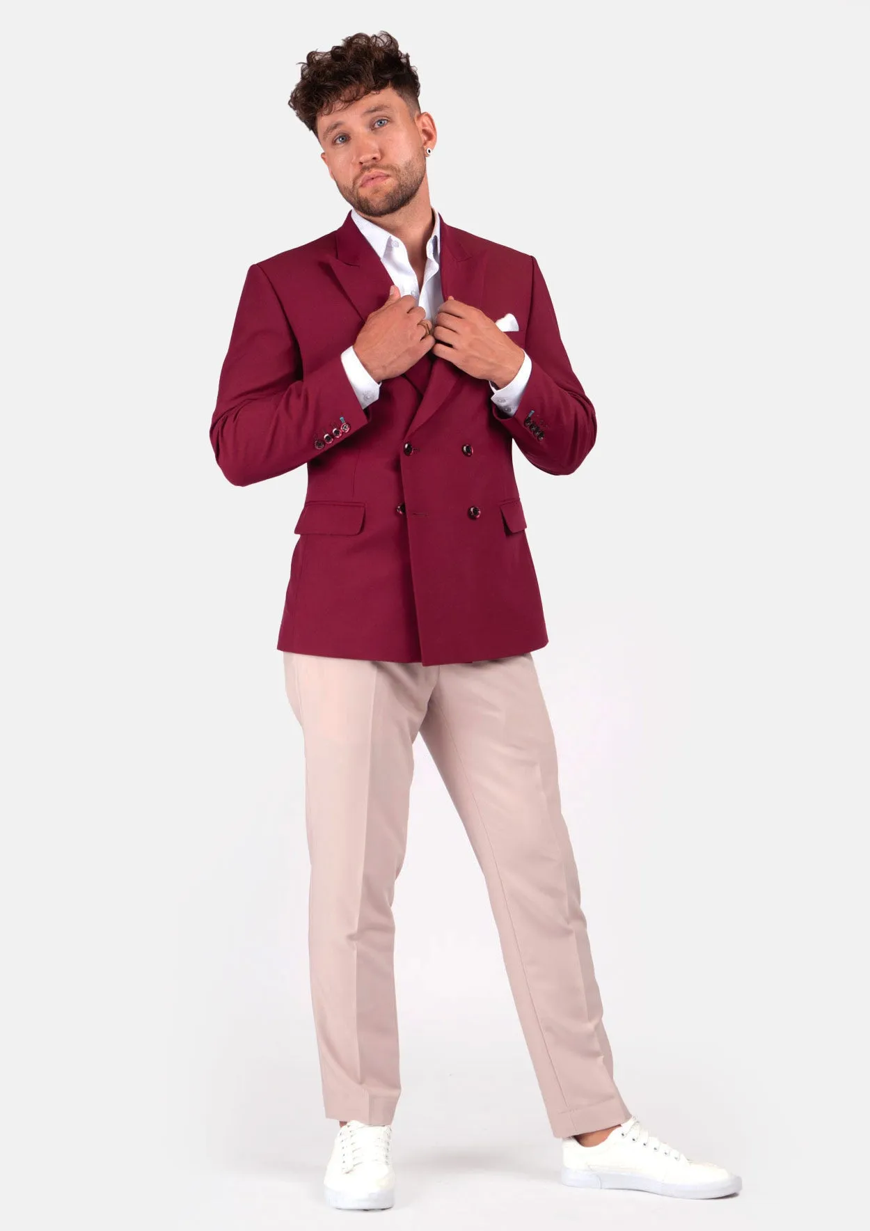 Rockafeller Claret Red Stretch Jacket