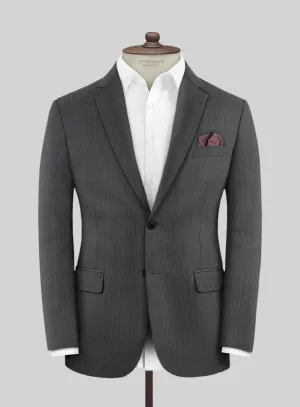 Scabal Rass Stripe Gray Wool Jacket