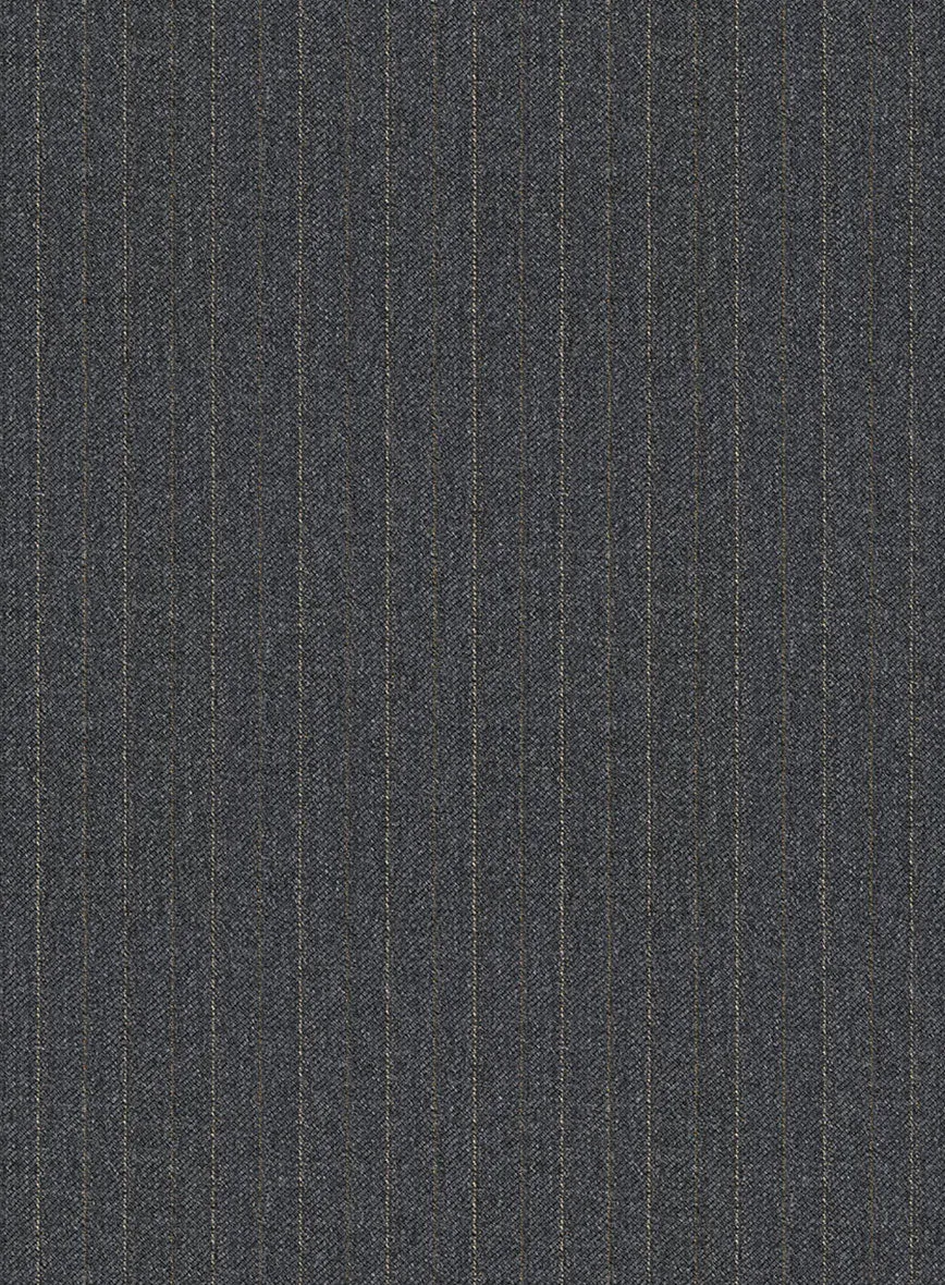 Scabal Rass Stripe Gray Wool Jacket