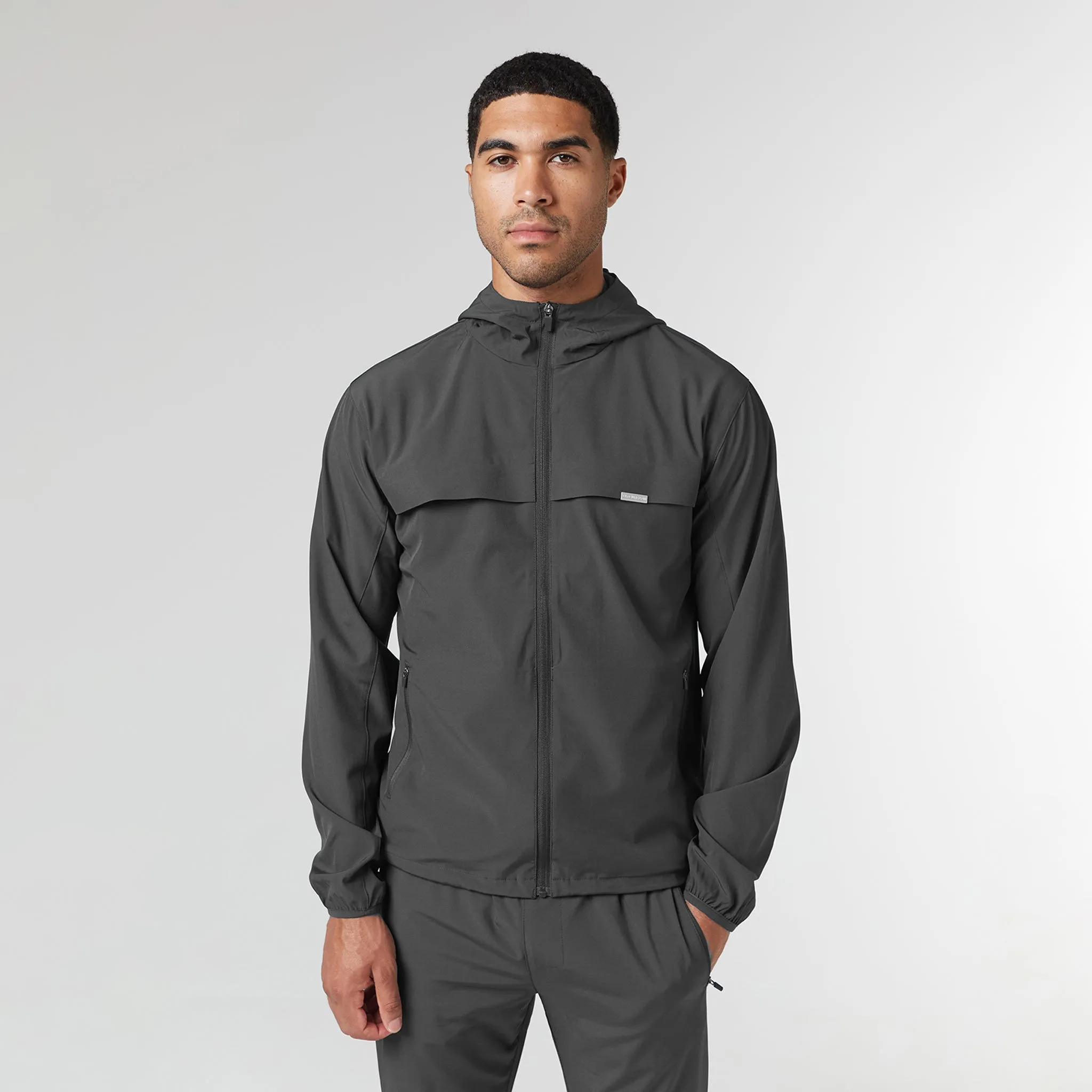 Stretch Tech Windbreaker | Charcoal