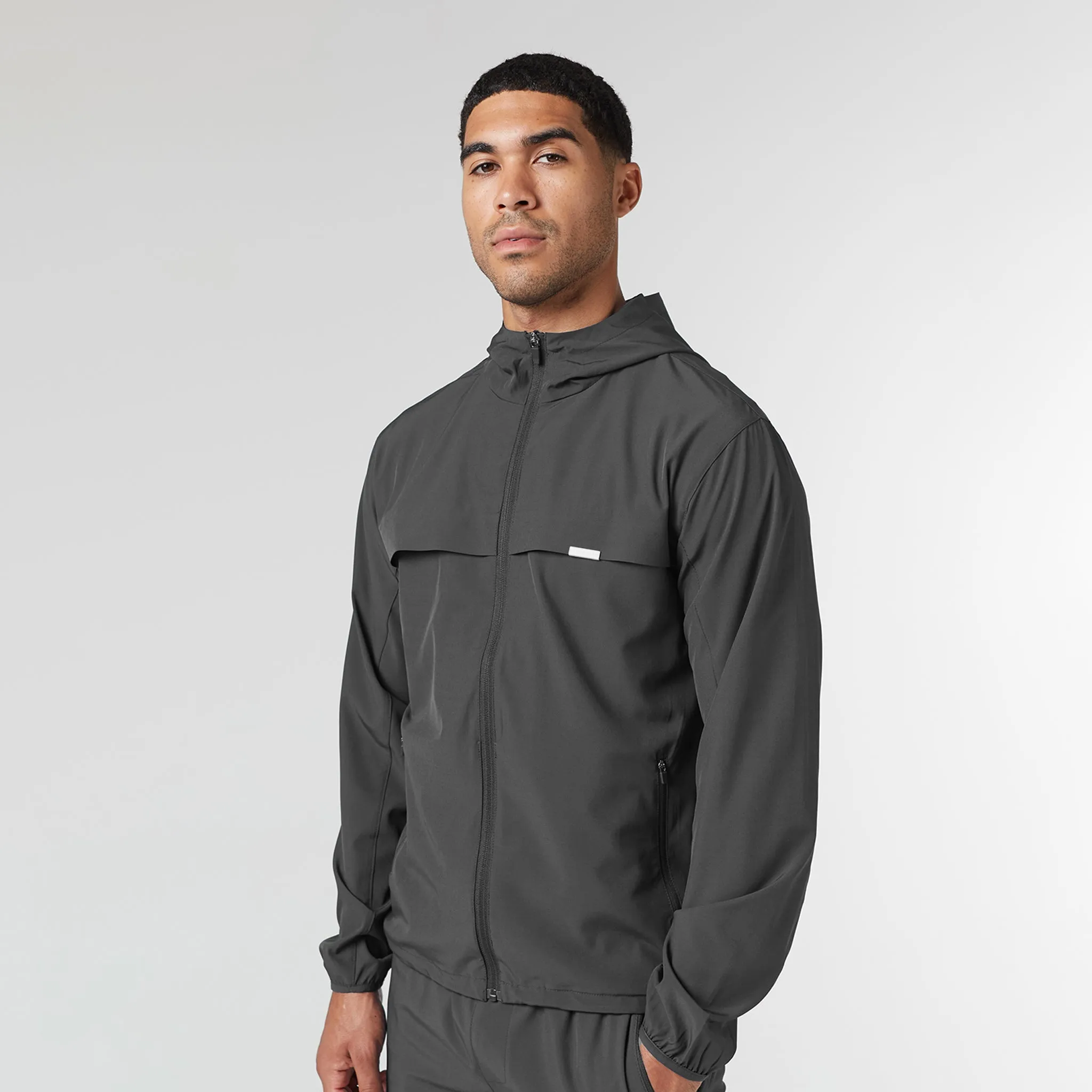 Stretch Tech Windbreaker | Charcoal