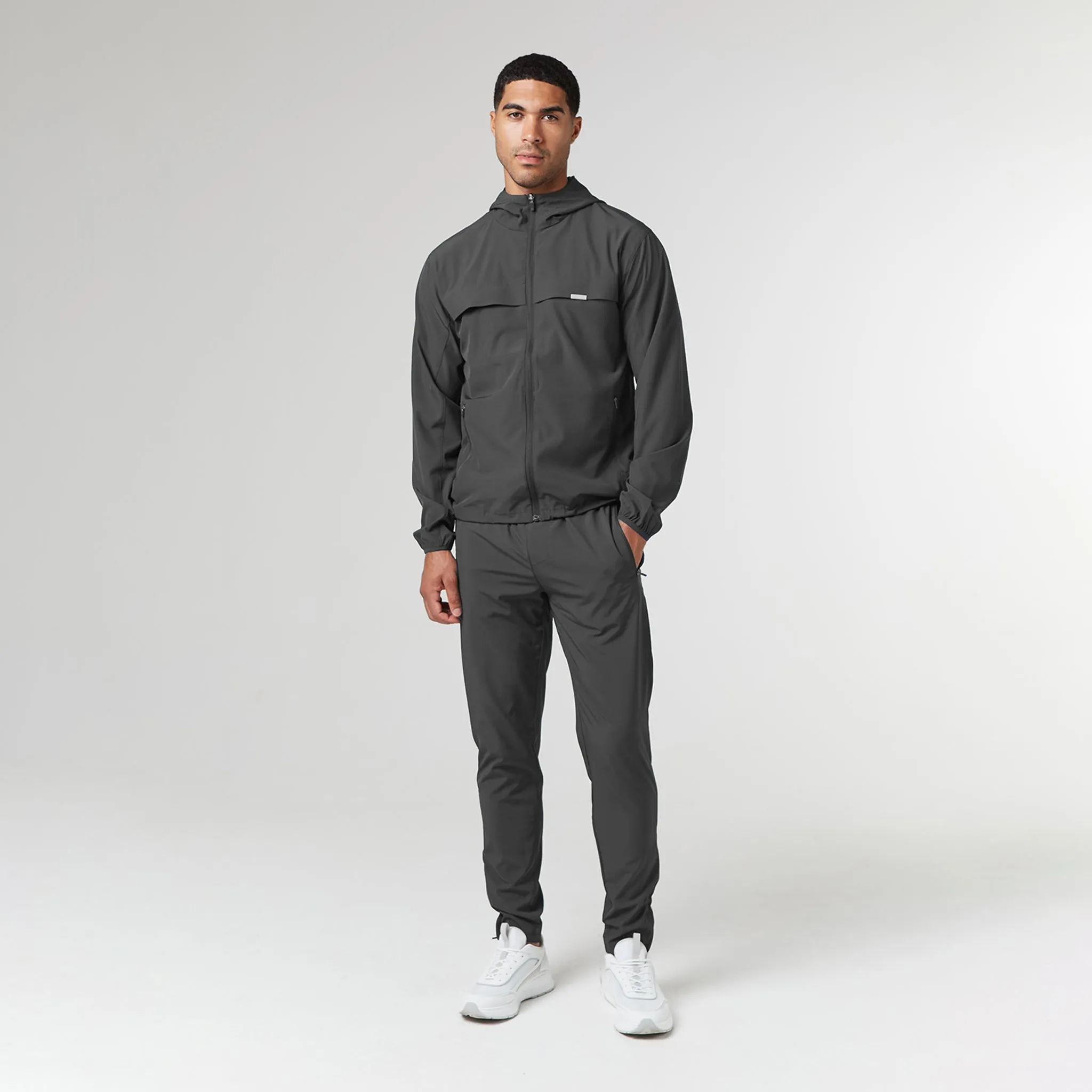 Stretch Tech Windbreaker | Charcoal