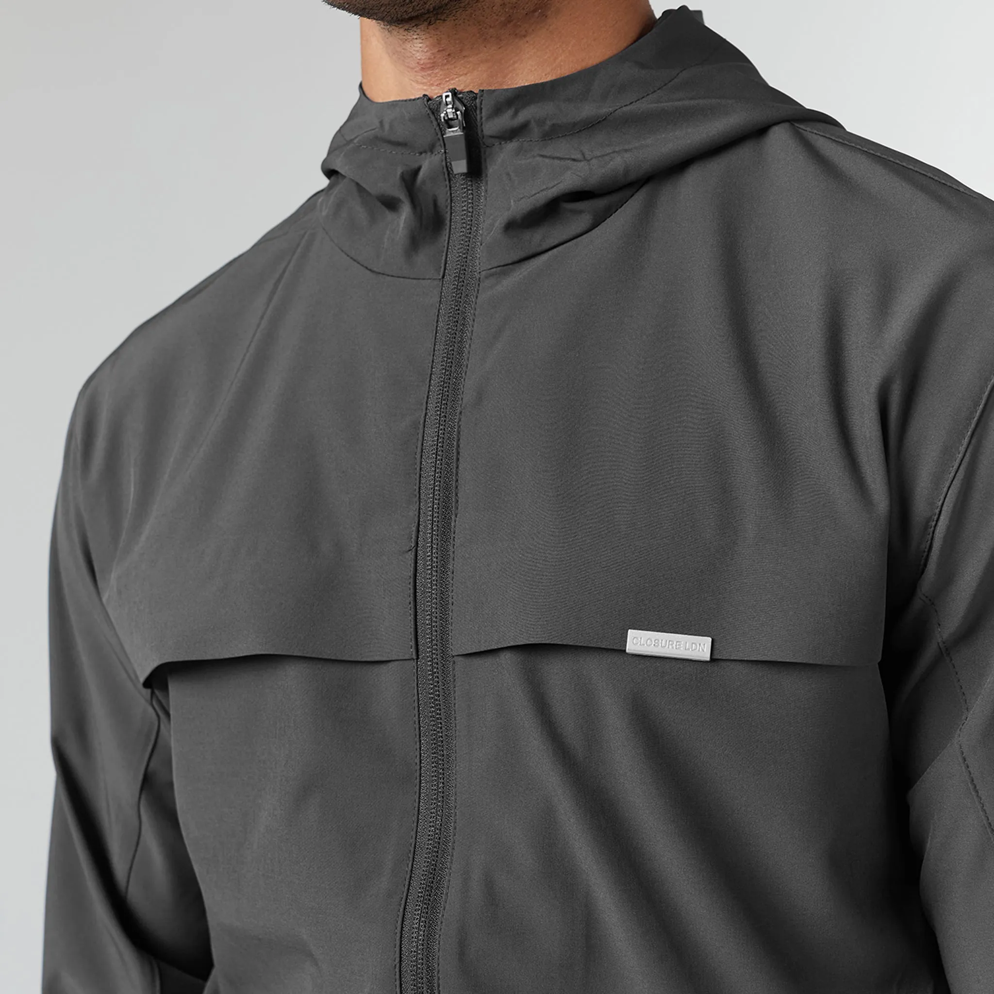 Stretch Tech Windbreaker | Charcoal