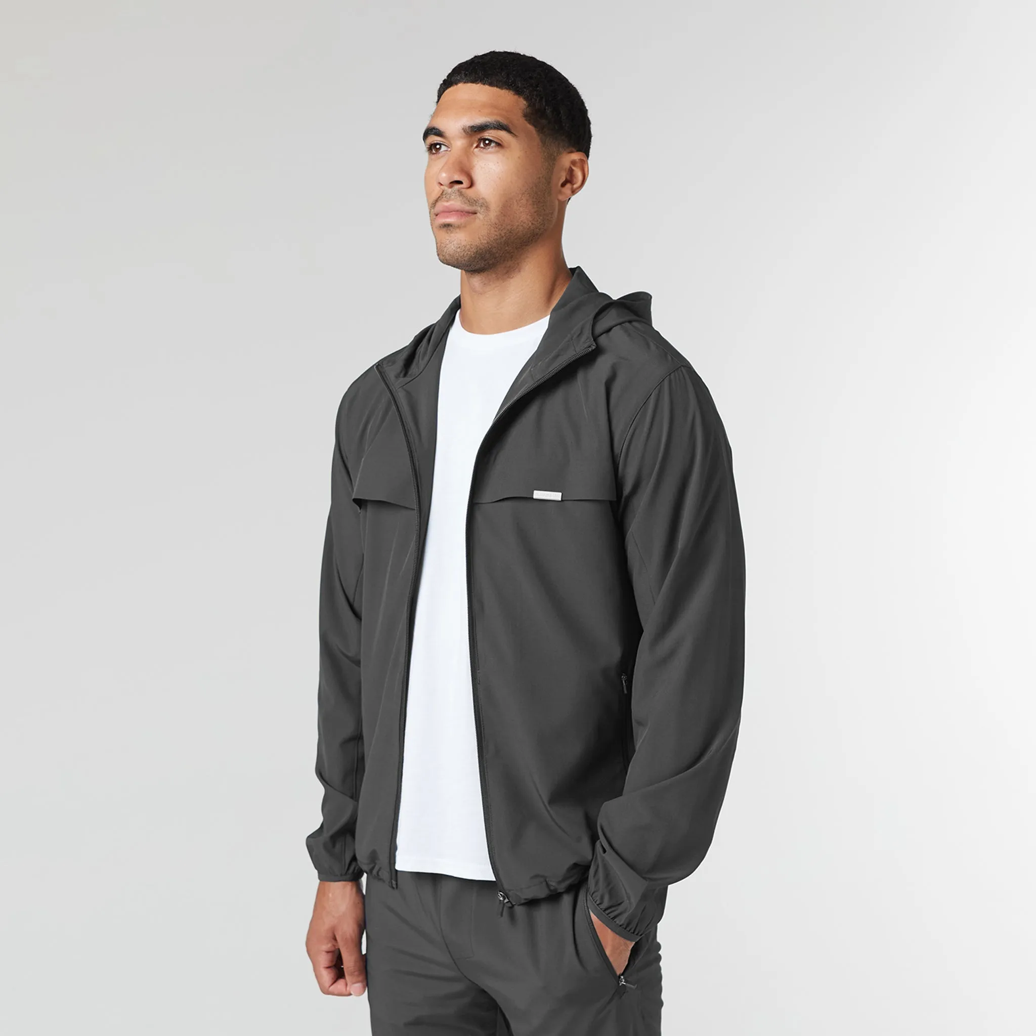 Stretch Tech Windbreaker | Charcoal