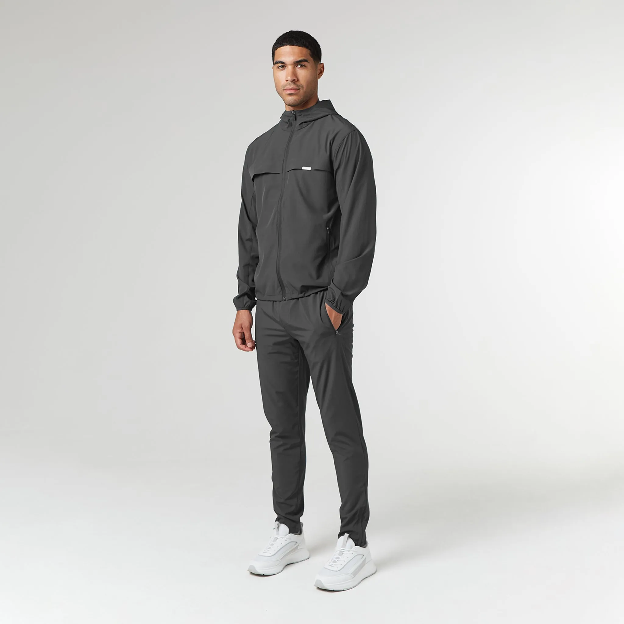 Stretch Tech Windbreaker | Charcoal