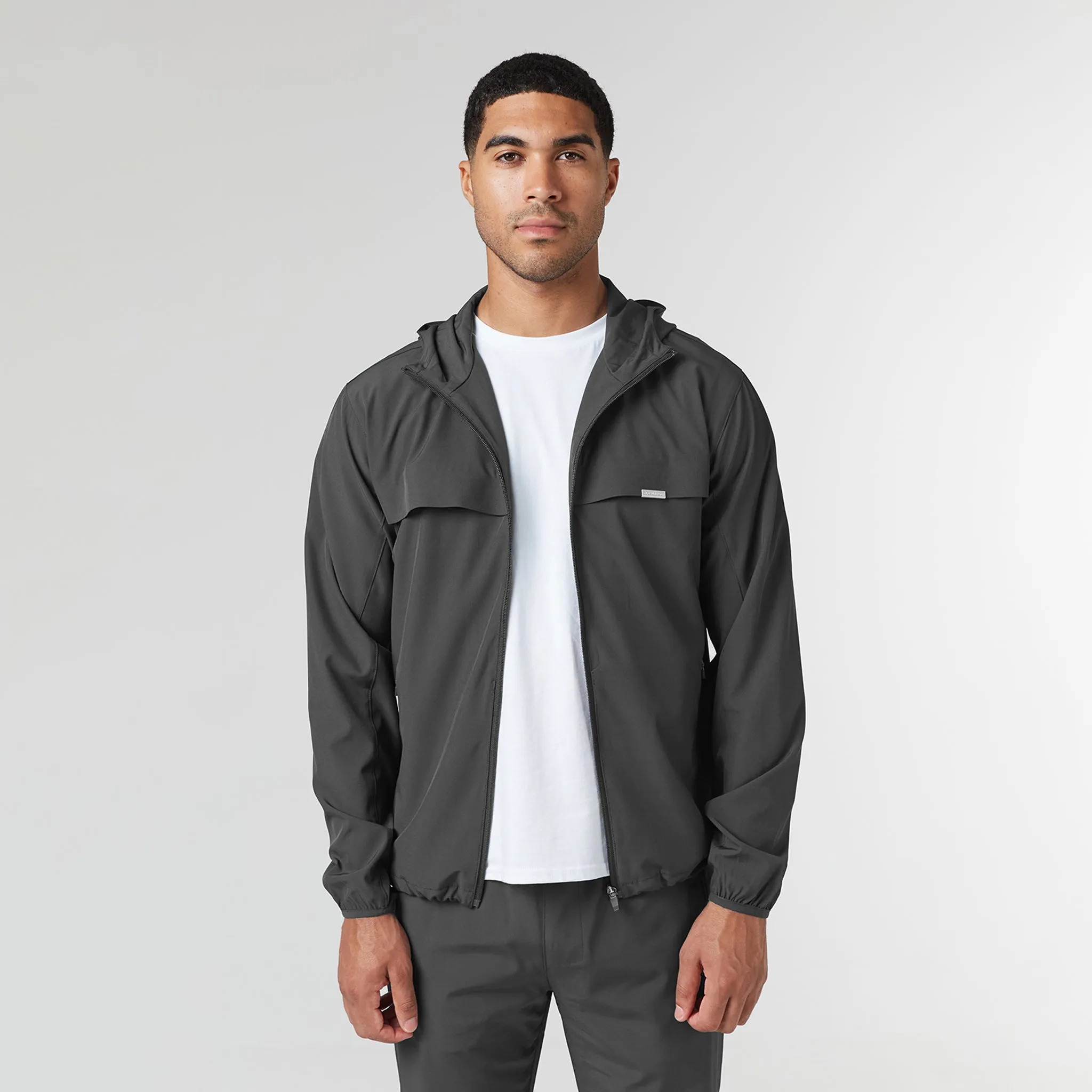 Stretch Tech Windbreaker | Charcoal