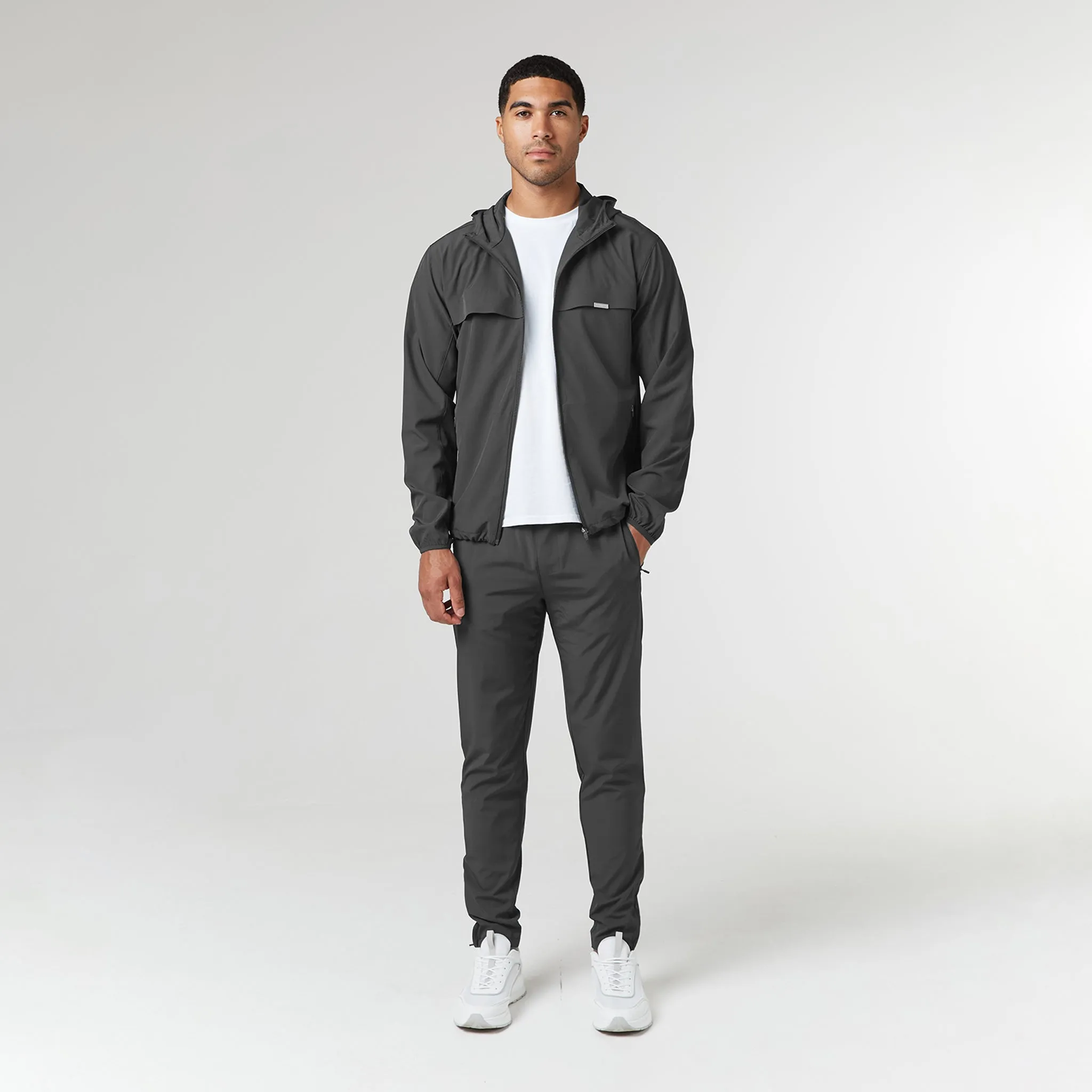 Stretch Tech Windbreaker | Charcoal