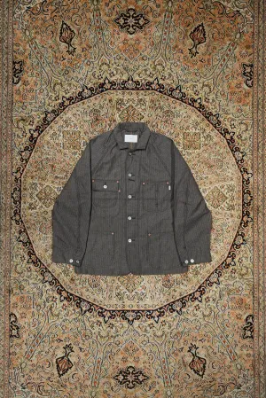 SUGARHILL HERRINGBONE COVERALL (GRAY HERRINGBONE)