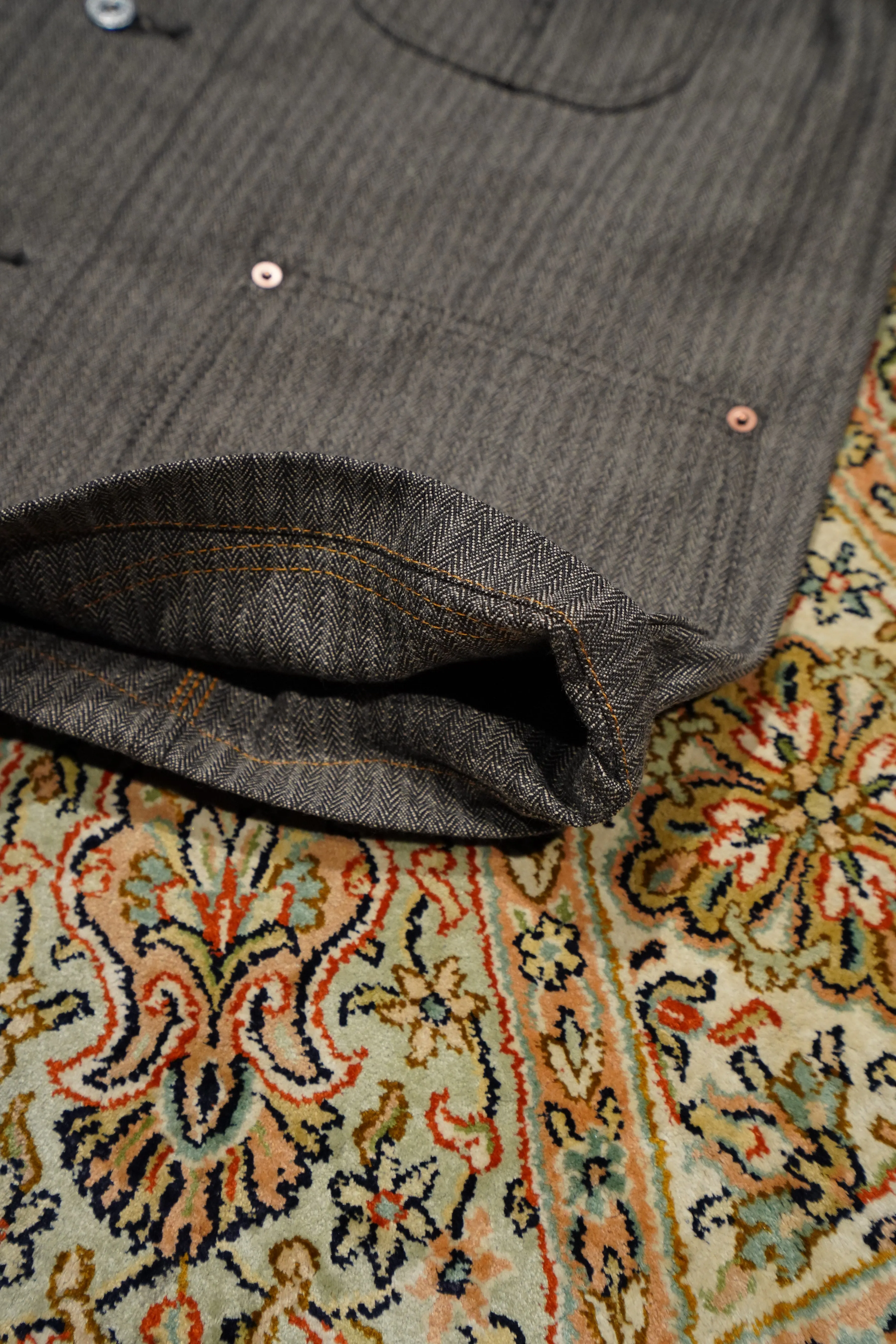 SUGARHILL HERRINGBONE COVERALL (GRAY HERRINGBONE)