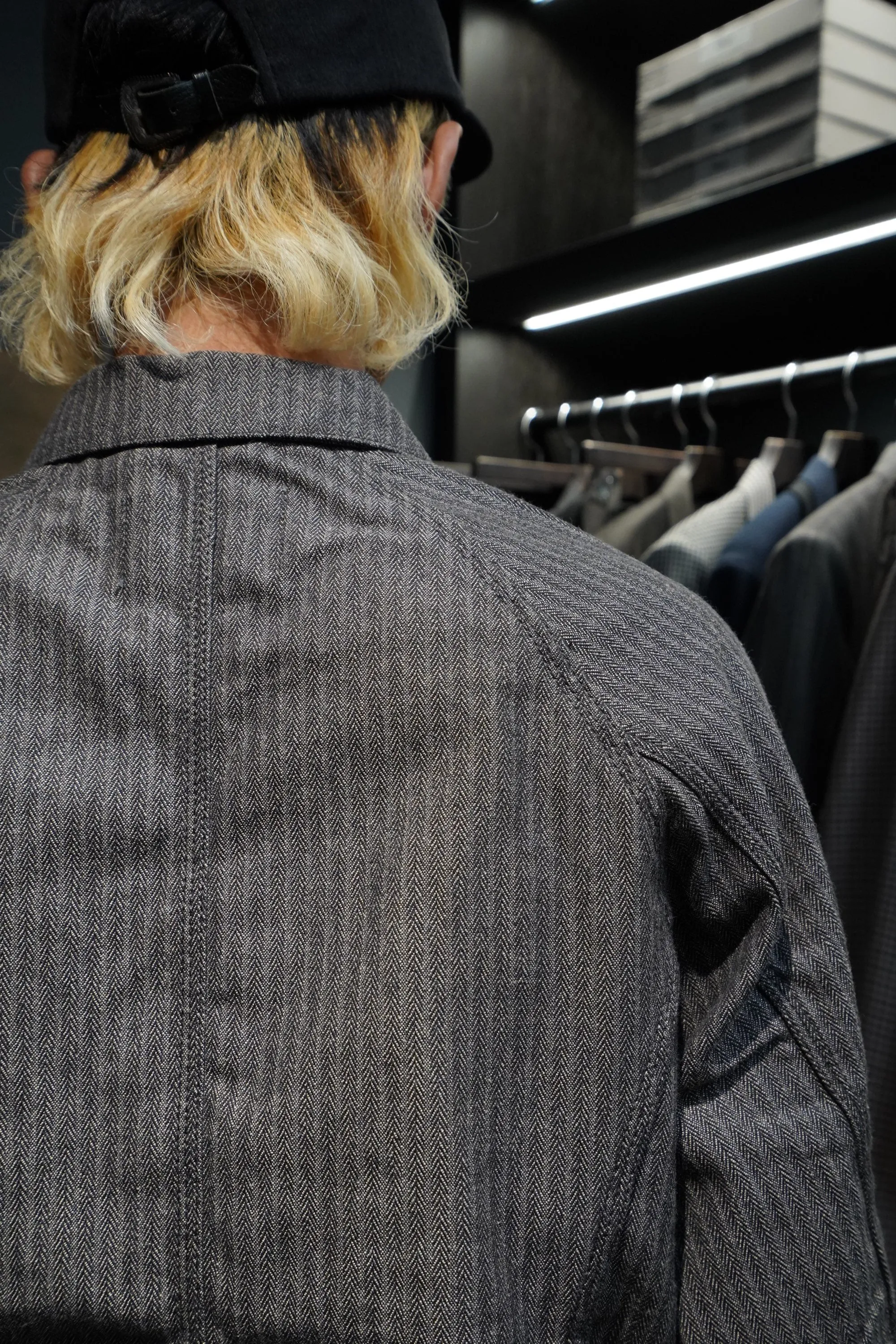 SUGARHILL HERRINGBONE COVERALL (GRAY HERRINGBONE)