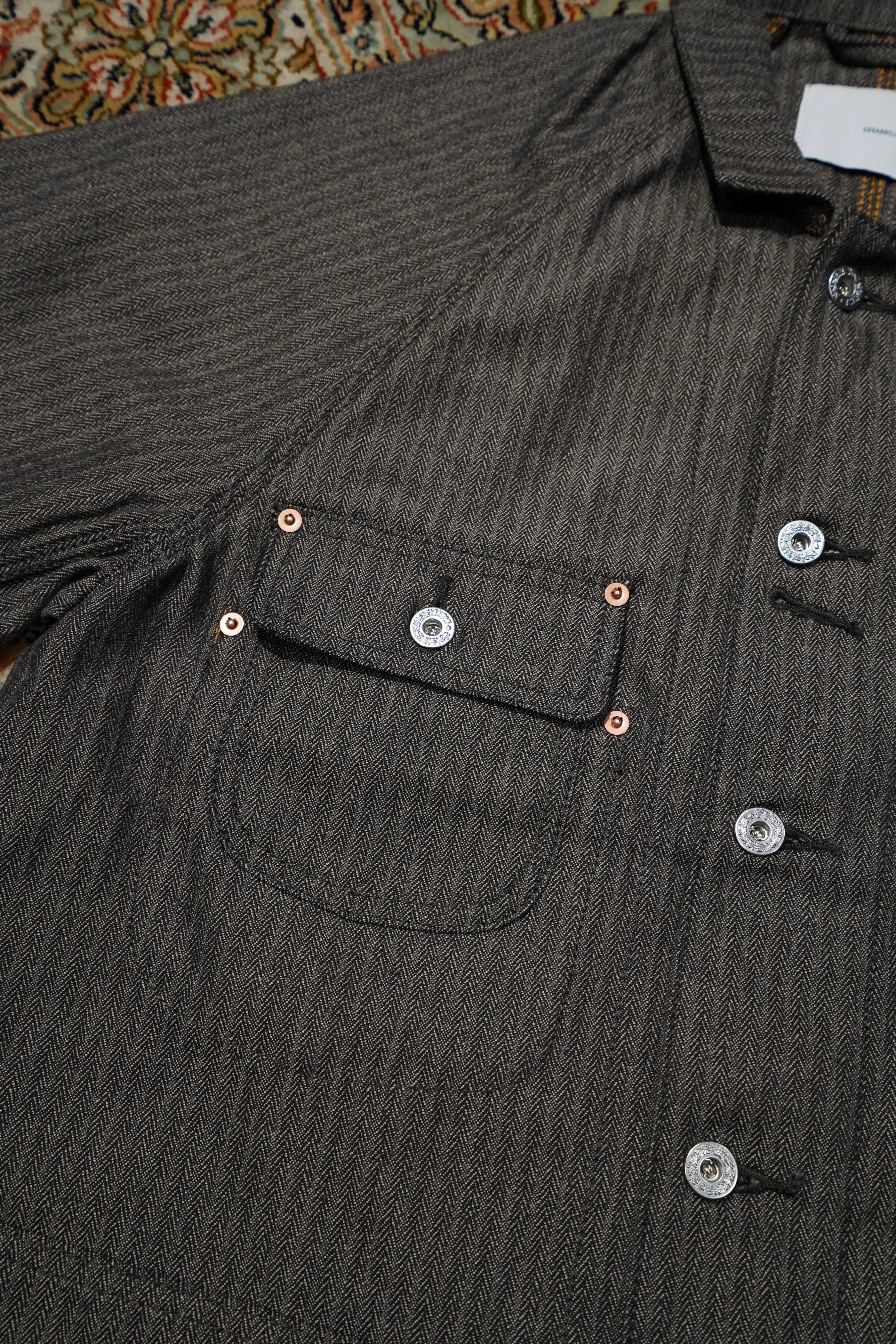 SUGARHILL HERRINGBONE COVERALL (GRAY HERRINGBONE)