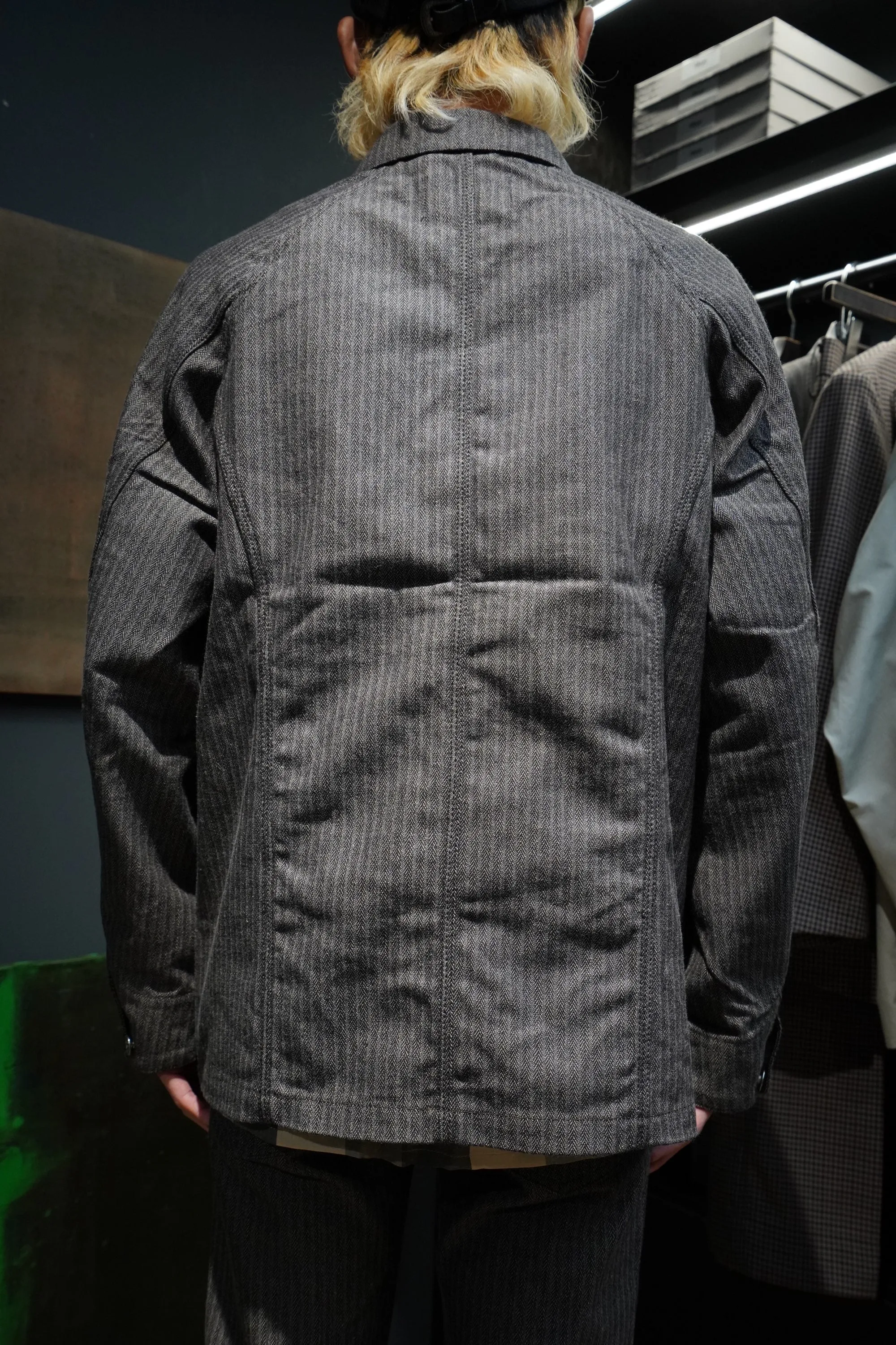 SUGARHILL HERRINGBONE COVERALL (GRAY HERRINGBONE)