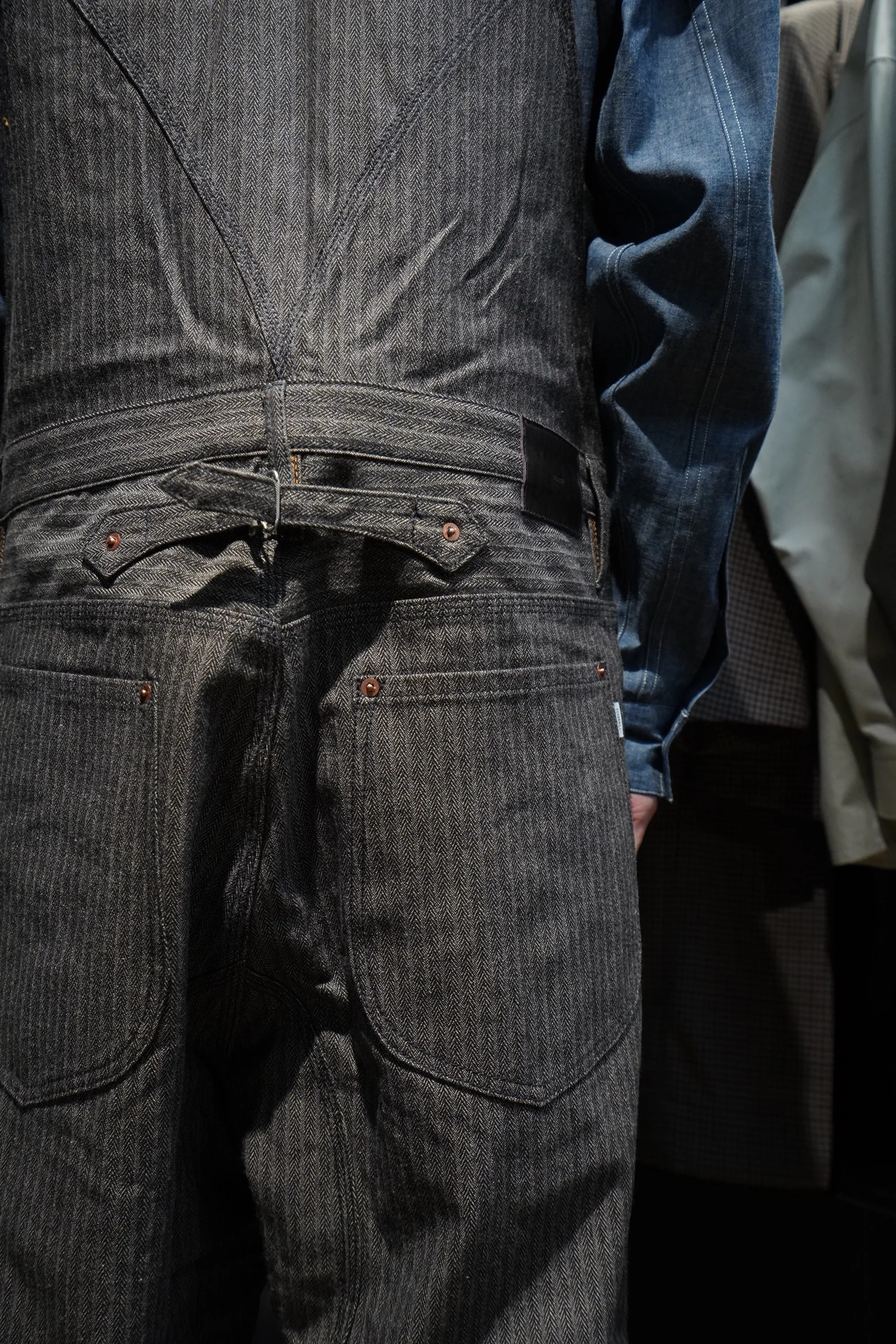 SUGARHILL HERRINGBONE OVERALL (GRAY HERRINGBONE)
