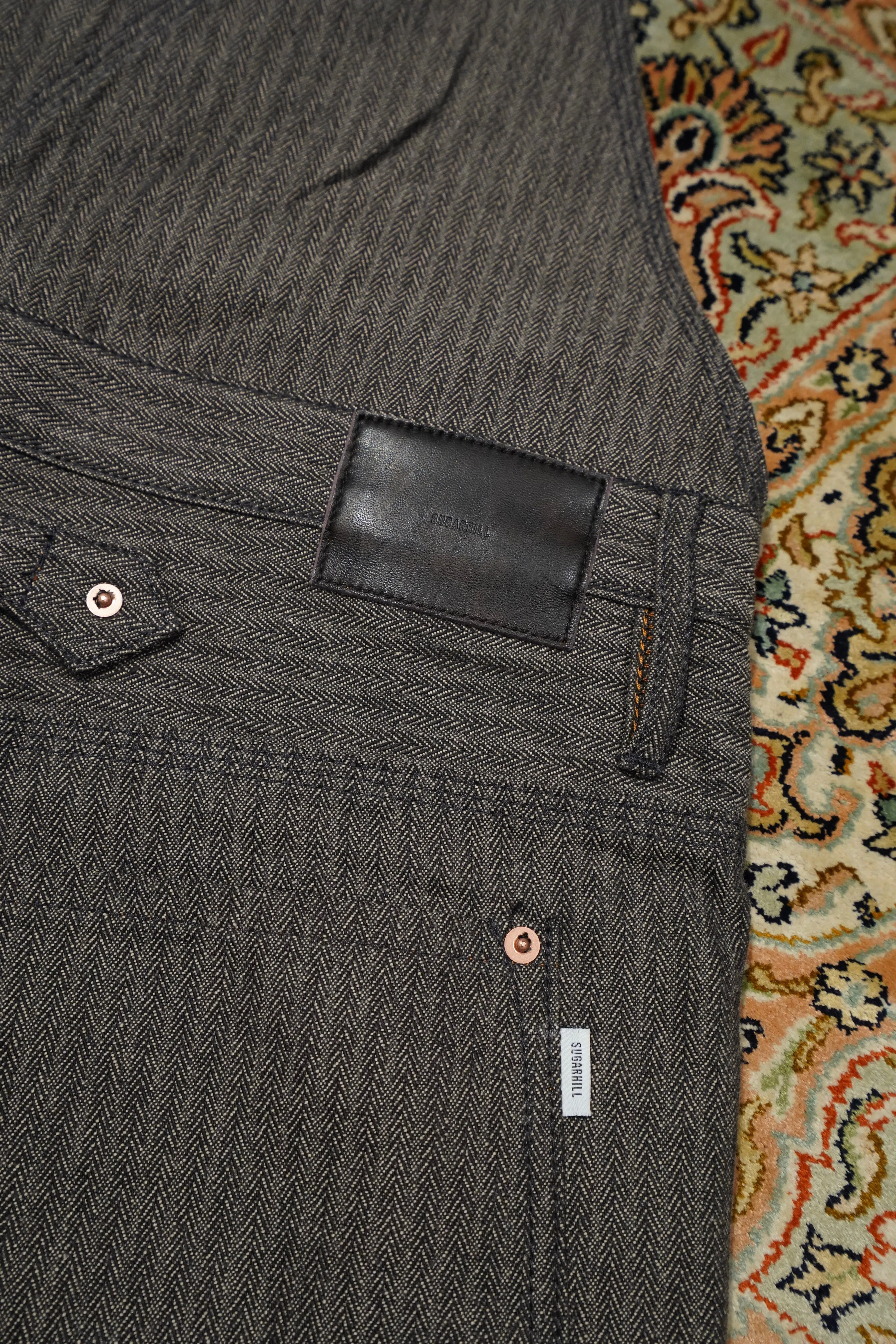 SUGARHILL HERRINGBONE OVERALL (GRAY HERRINGBONE)
