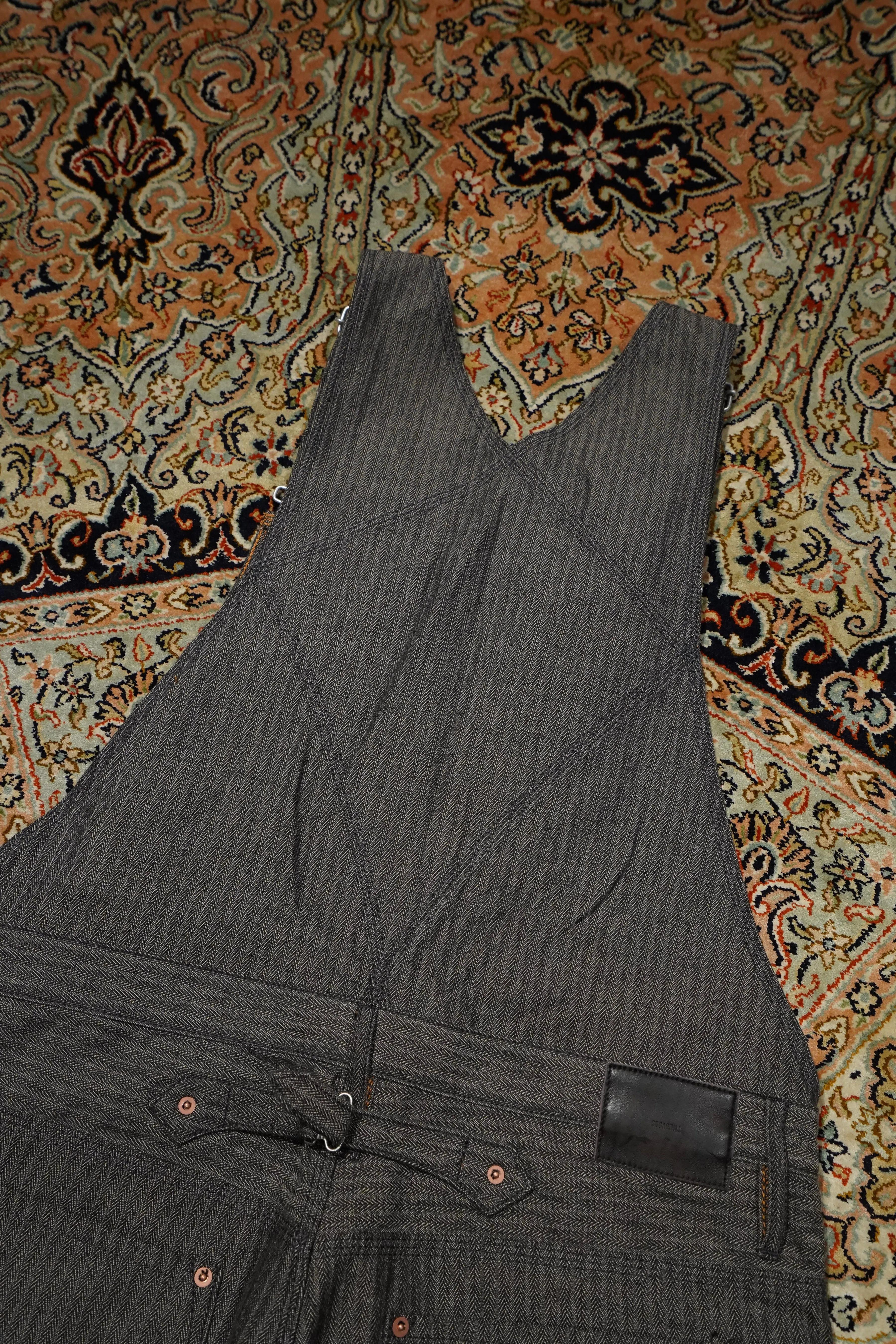SUGARHILL HERRINGBONE OVERALL (GRAY HERRINGBONE)