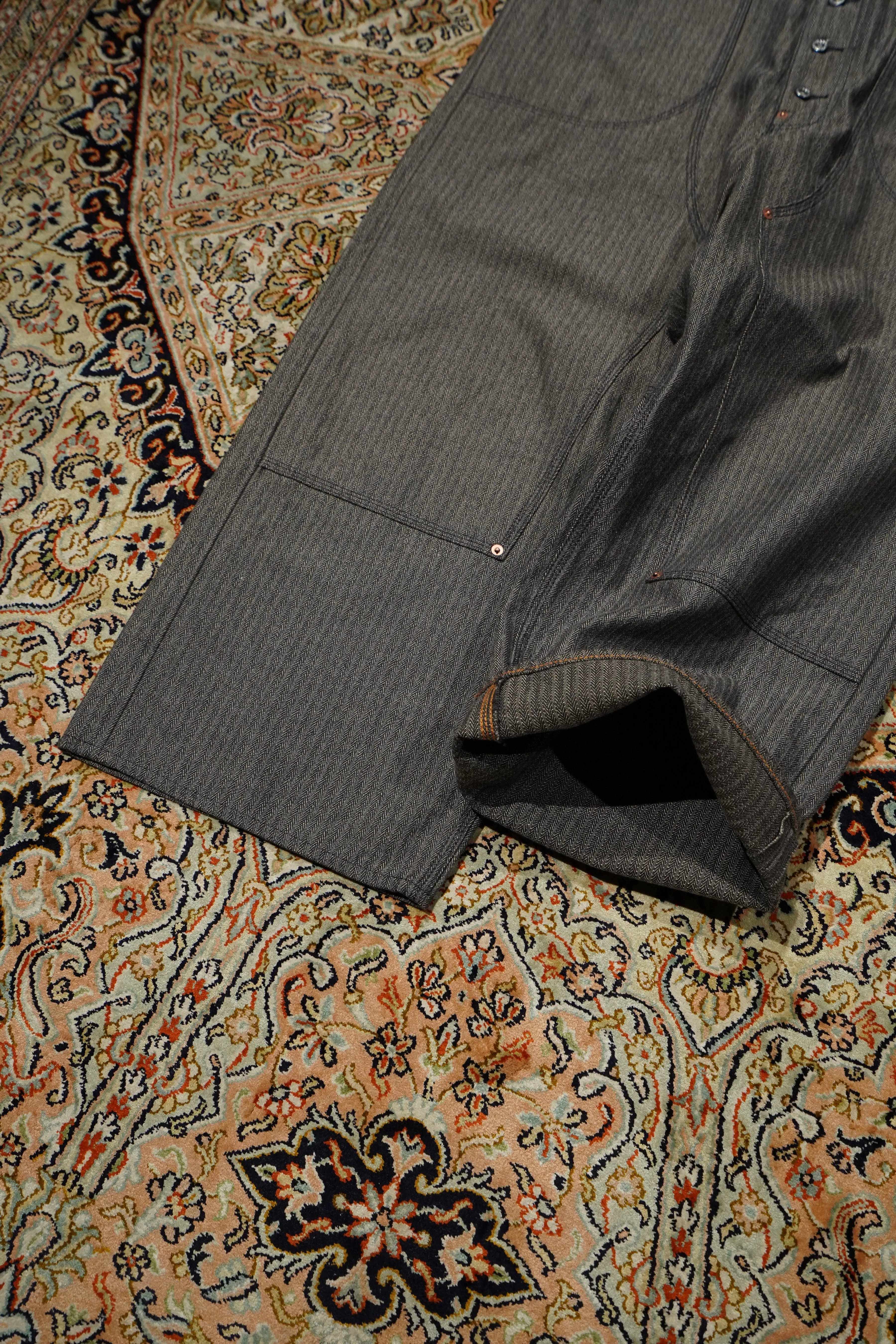 SUGARHILL HERRINGBONE OVERALL (GRAY HERRINGBONE)
