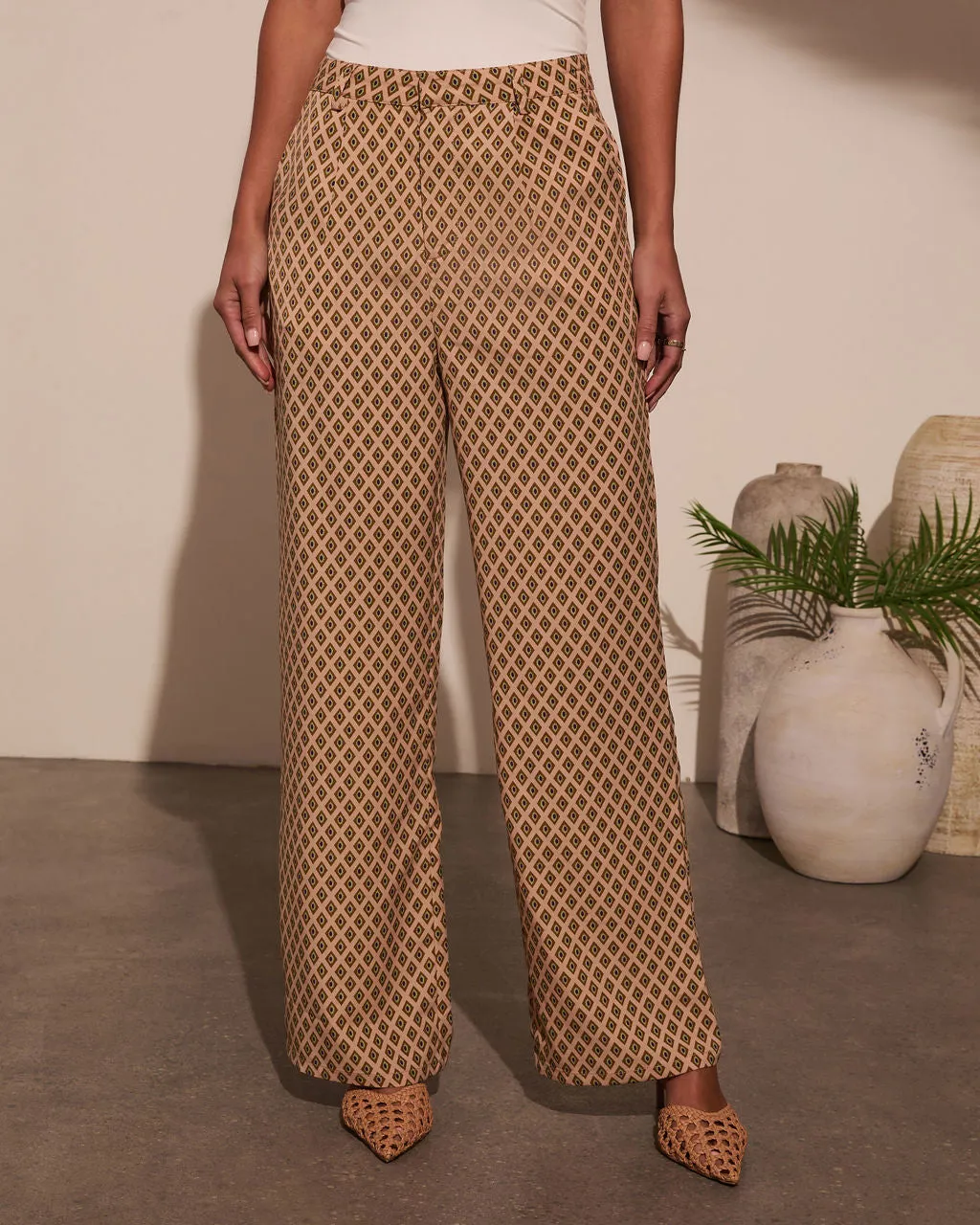 Sylvie Printed Wide Leg Trouser