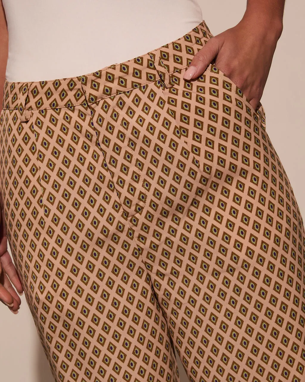 Sylvie Printed Wide Leg Trouser