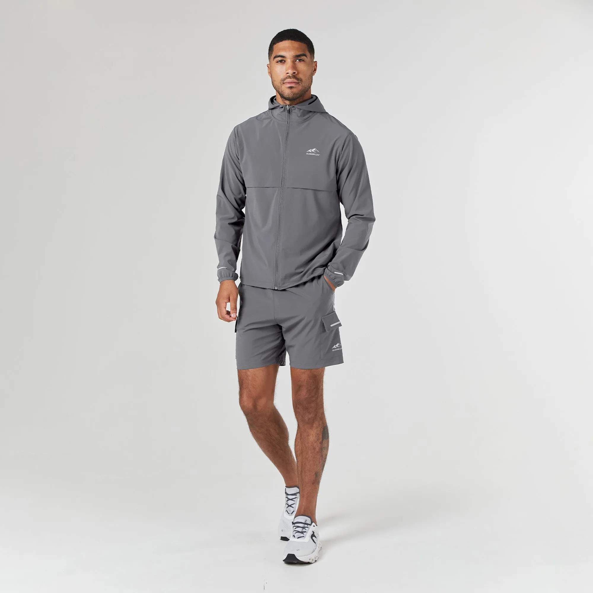 Tech Windbreaker Twinset | Mid Grey