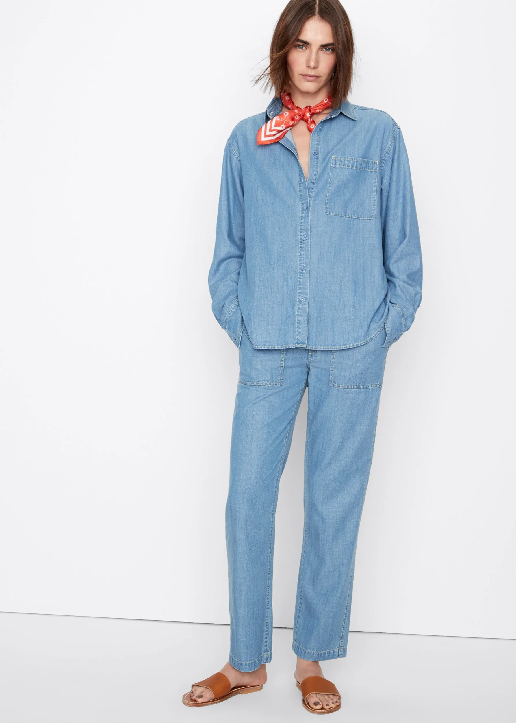 The Chambray City Pants - Light Denim
