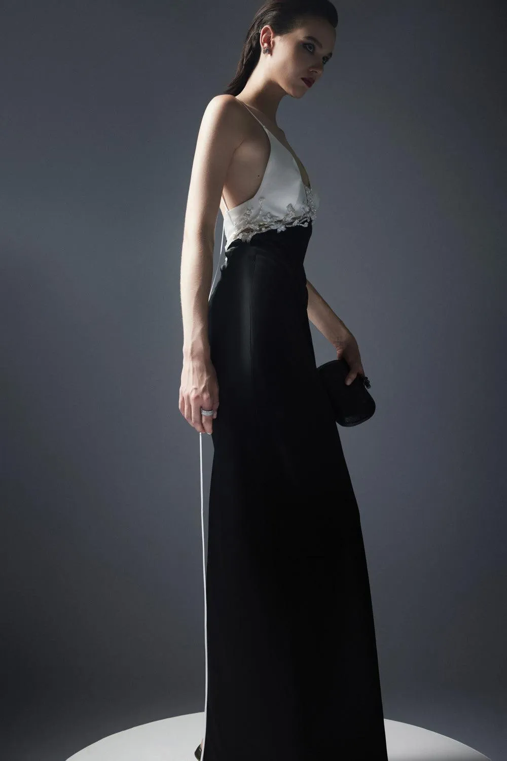 Ávila Sheath Cami Satin Floor Length Dress