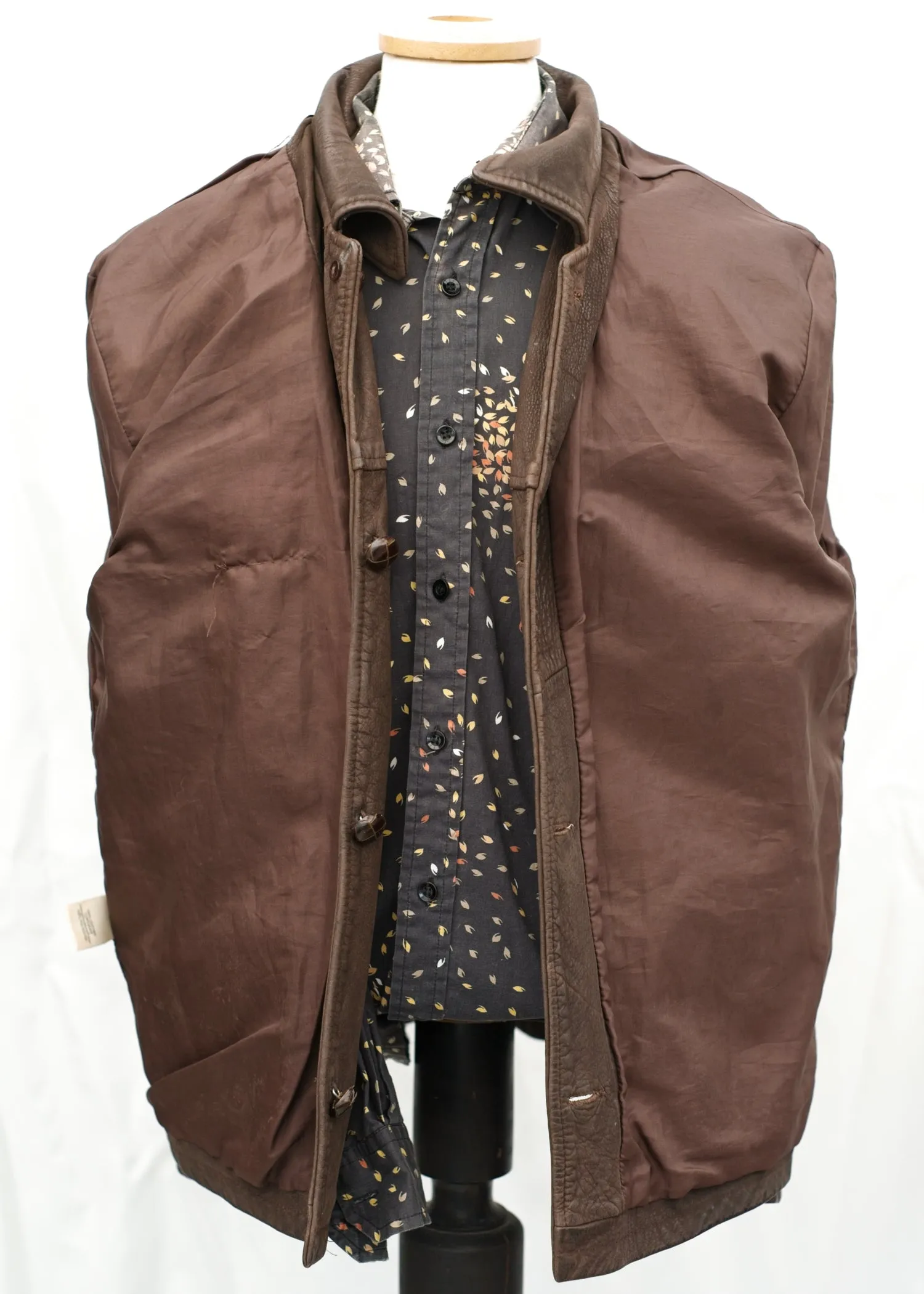 Vintage 60s Brown Suede Leather Box Jacket • 44" - 46"