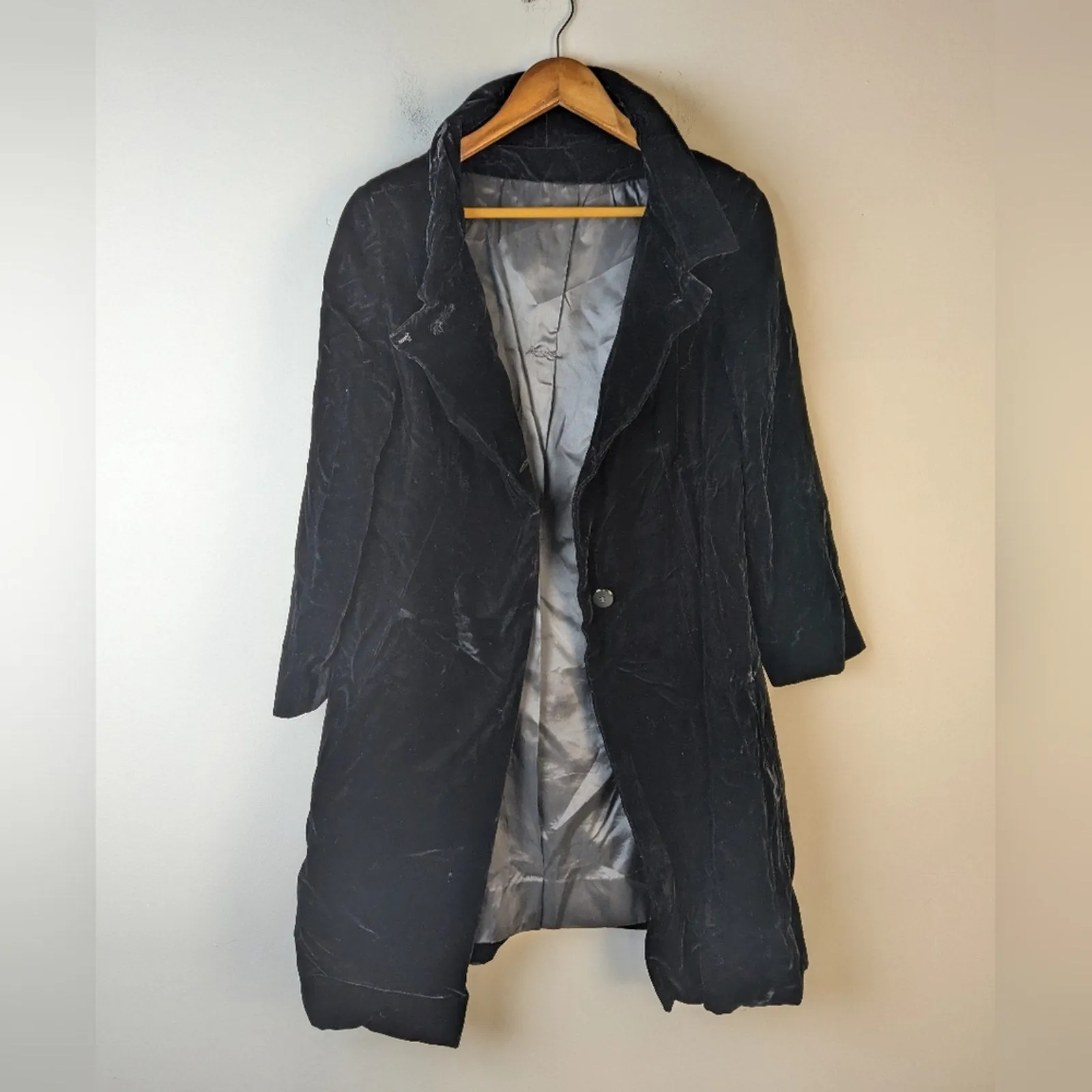Vintage Velvet Overcoat