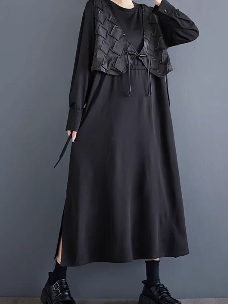 Women’s Comfy Chic Winter Fashion Jacket Style A-Line Dress