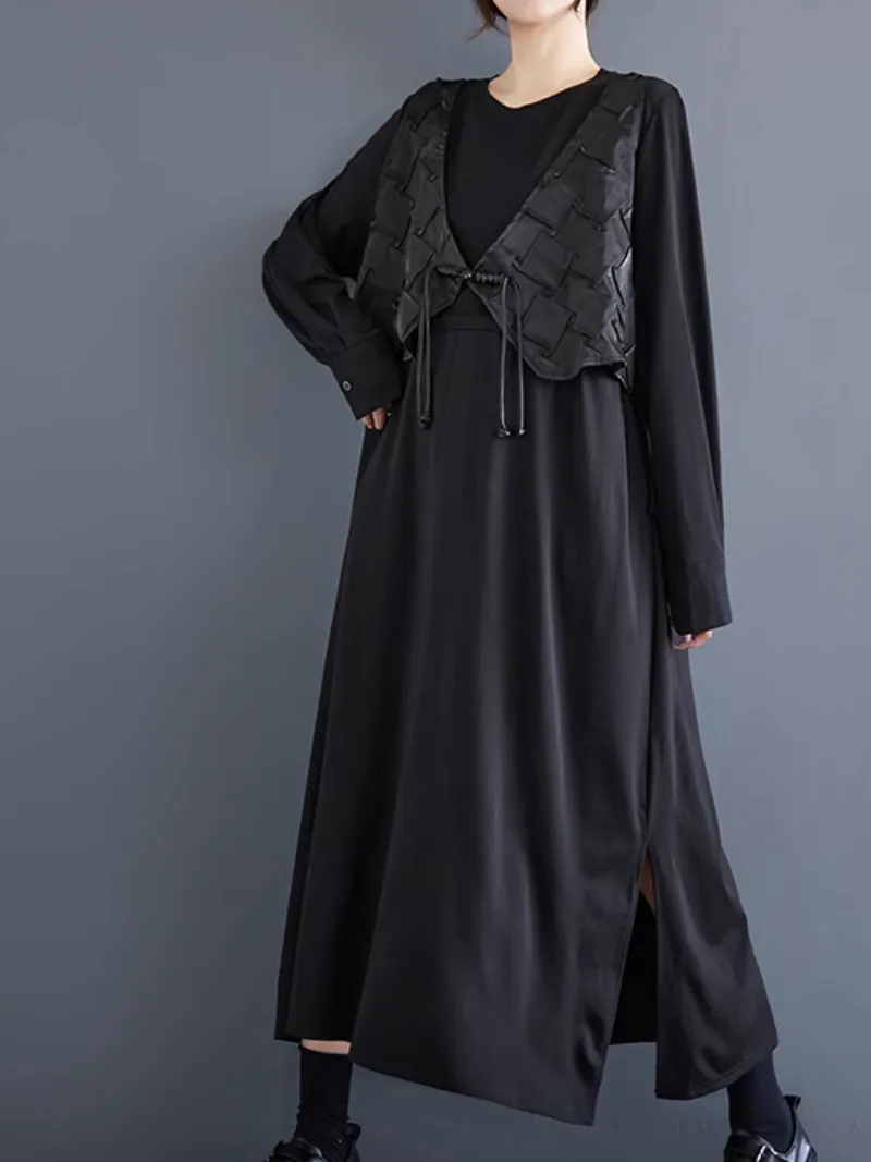 Women’s Comfy Chic Winter Fashion Jacket Style A-Line Dress