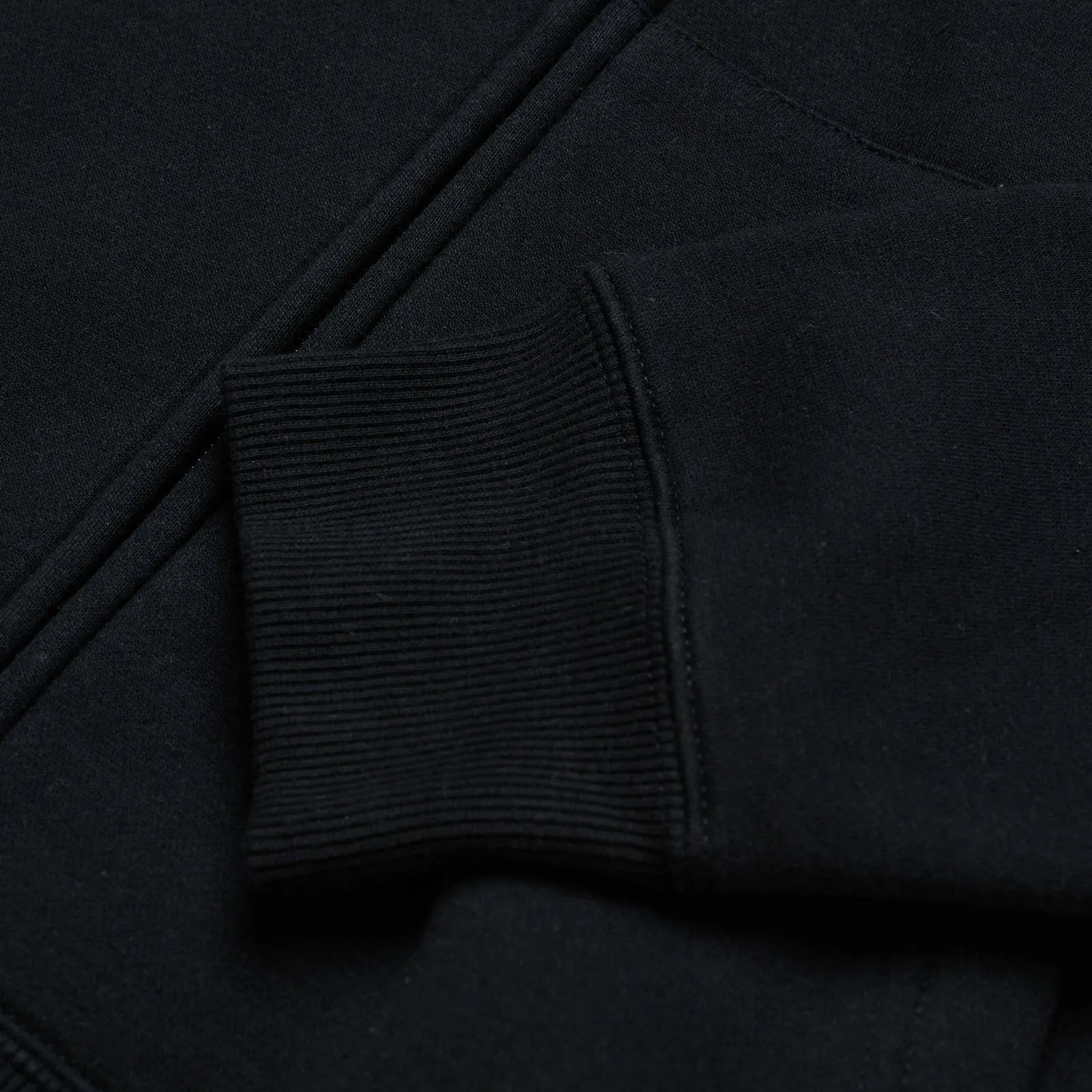 Zip Up Hoodie Signature Black